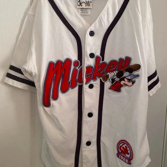 Vintage Mickey Mouse Baseball Jersey - Picture 2 of 8